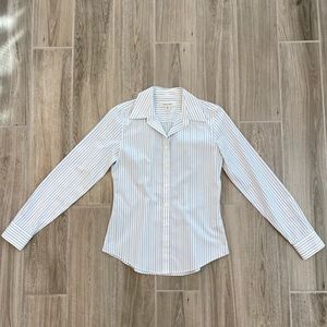 Banana Republic blue striped non-iron shirt 2